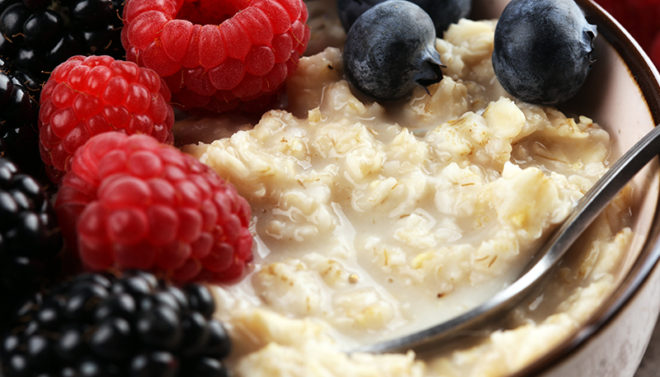 porridge with fruit